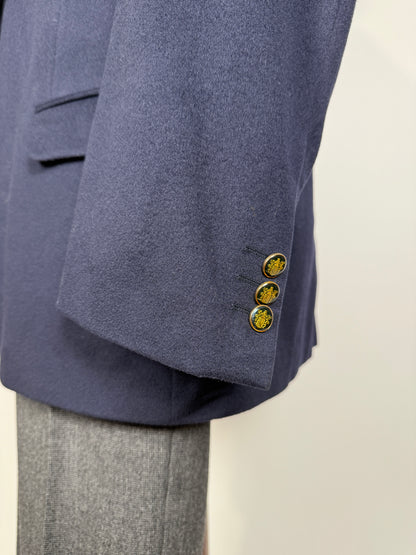 Blazer navy anni ‘80 in panno di lana - tg. 56