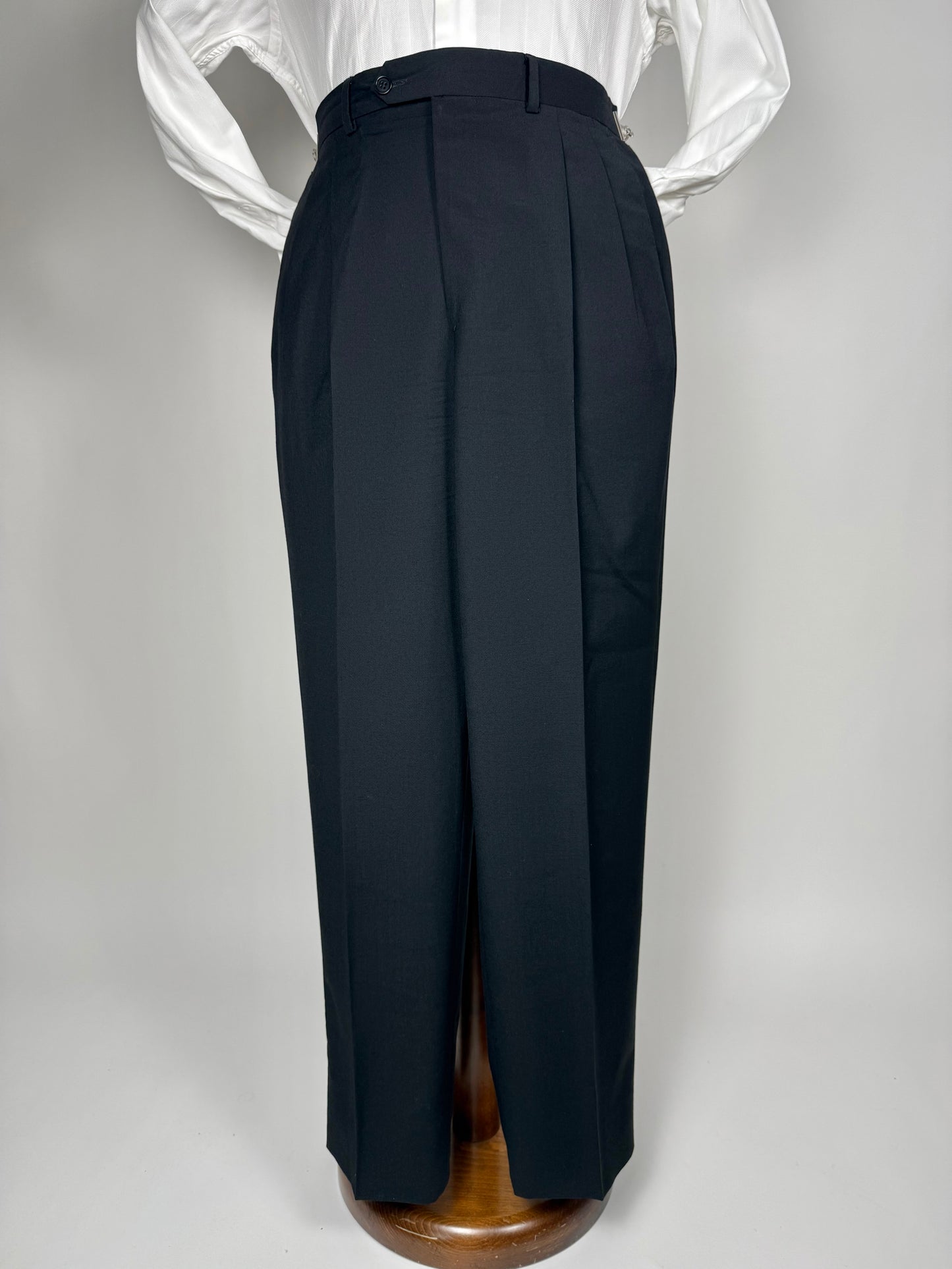 Pantaloni fresco lana blu notte - tg. 48/50