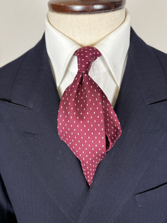 Cravatta Valentino bordeaux pois