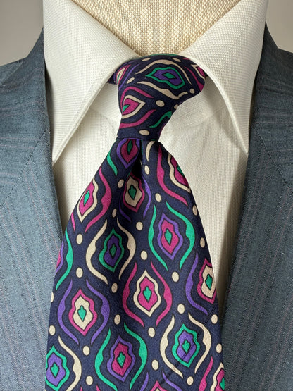 Cravatta Missoni vintage fantasia astratta