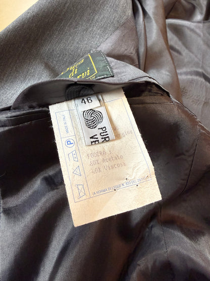 Completo anni '80 fresco lana grigio - tg. 46