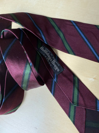 Cravatta regimental Holliday & Brown made in England