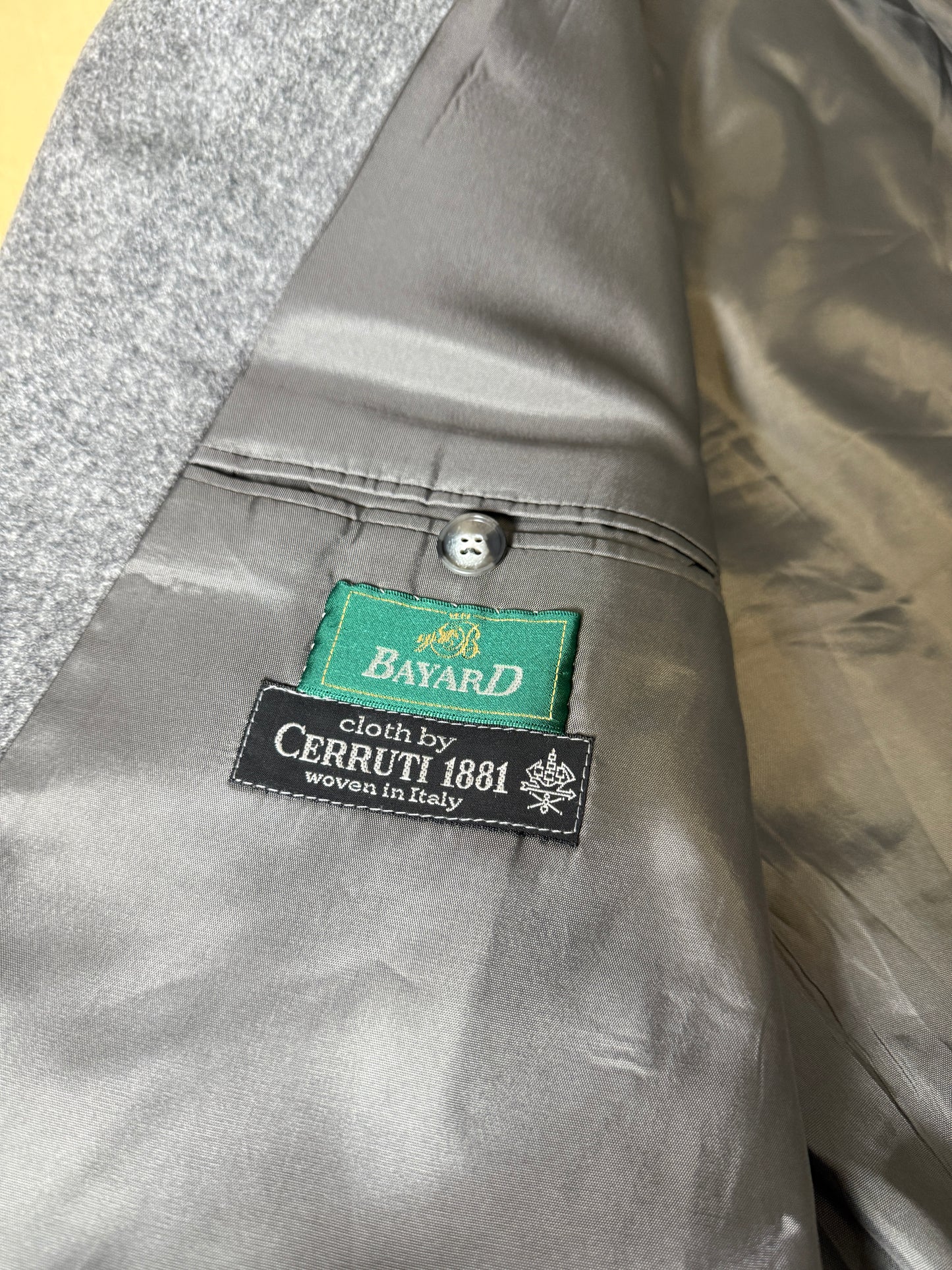 Giacca doppiopetto anni ‘80 flanella grigio medio - tg. 54/56