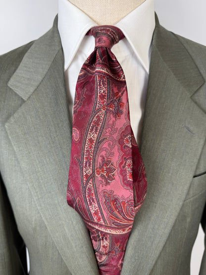 Cravatta Canasta paisley jacquard viola vinaccia