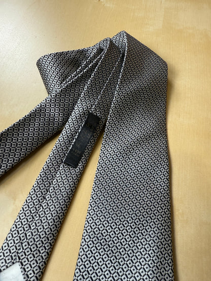 Cravatta Pierre Cardin optical grigio e nero