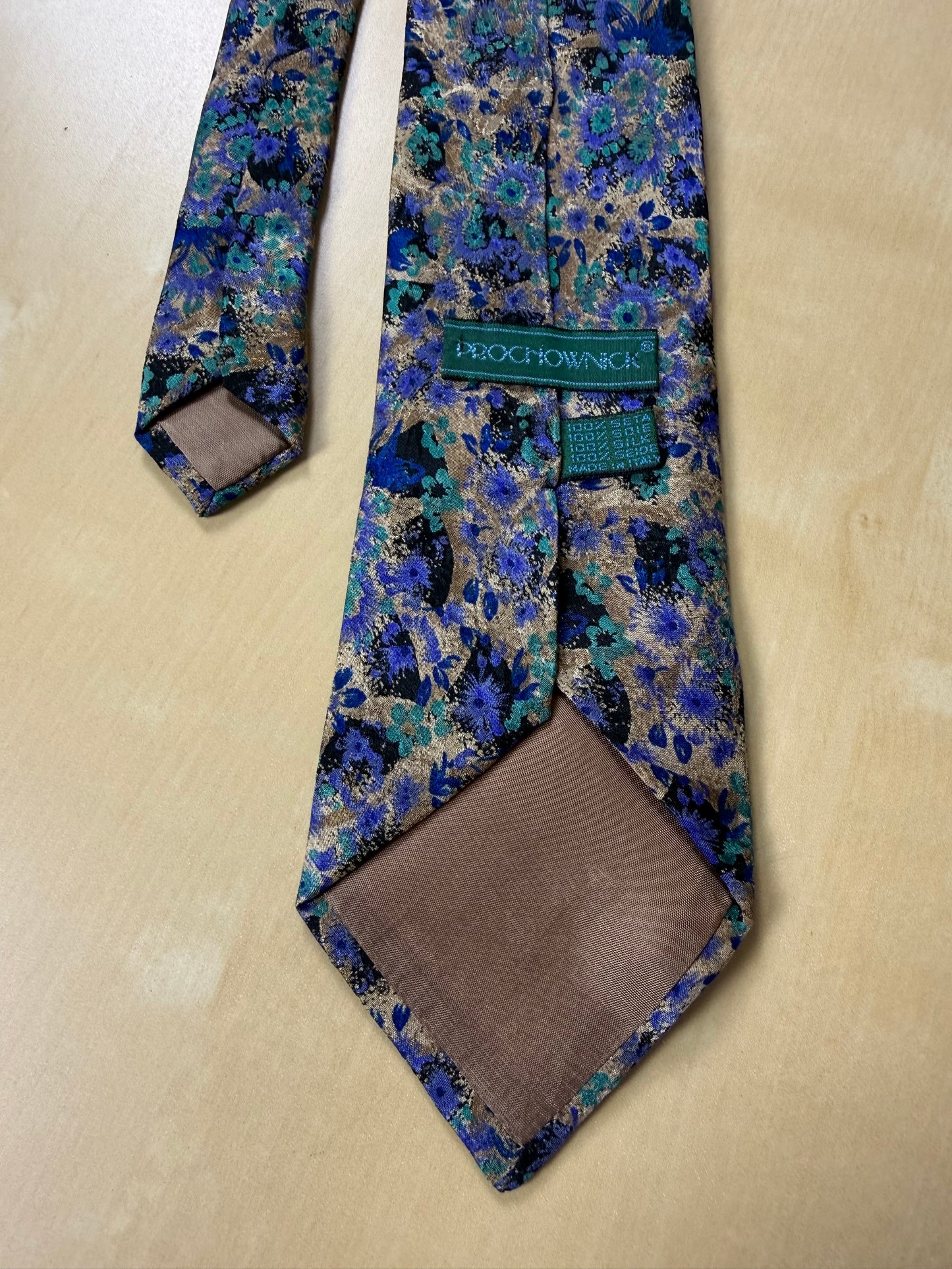 Cravatta Prochownick floreale jacquard