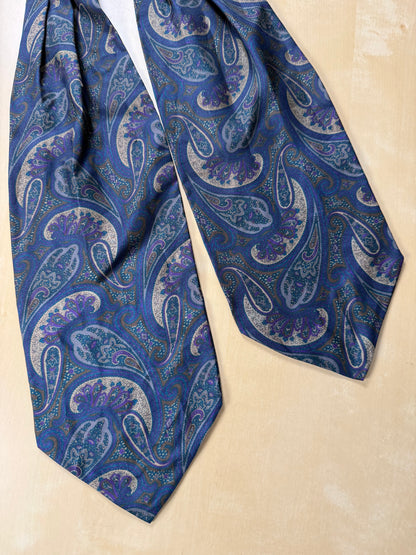 Ascot paisley blu notte