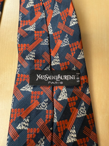 Cravatta Yves Saint Laurent anni ‘70 optical