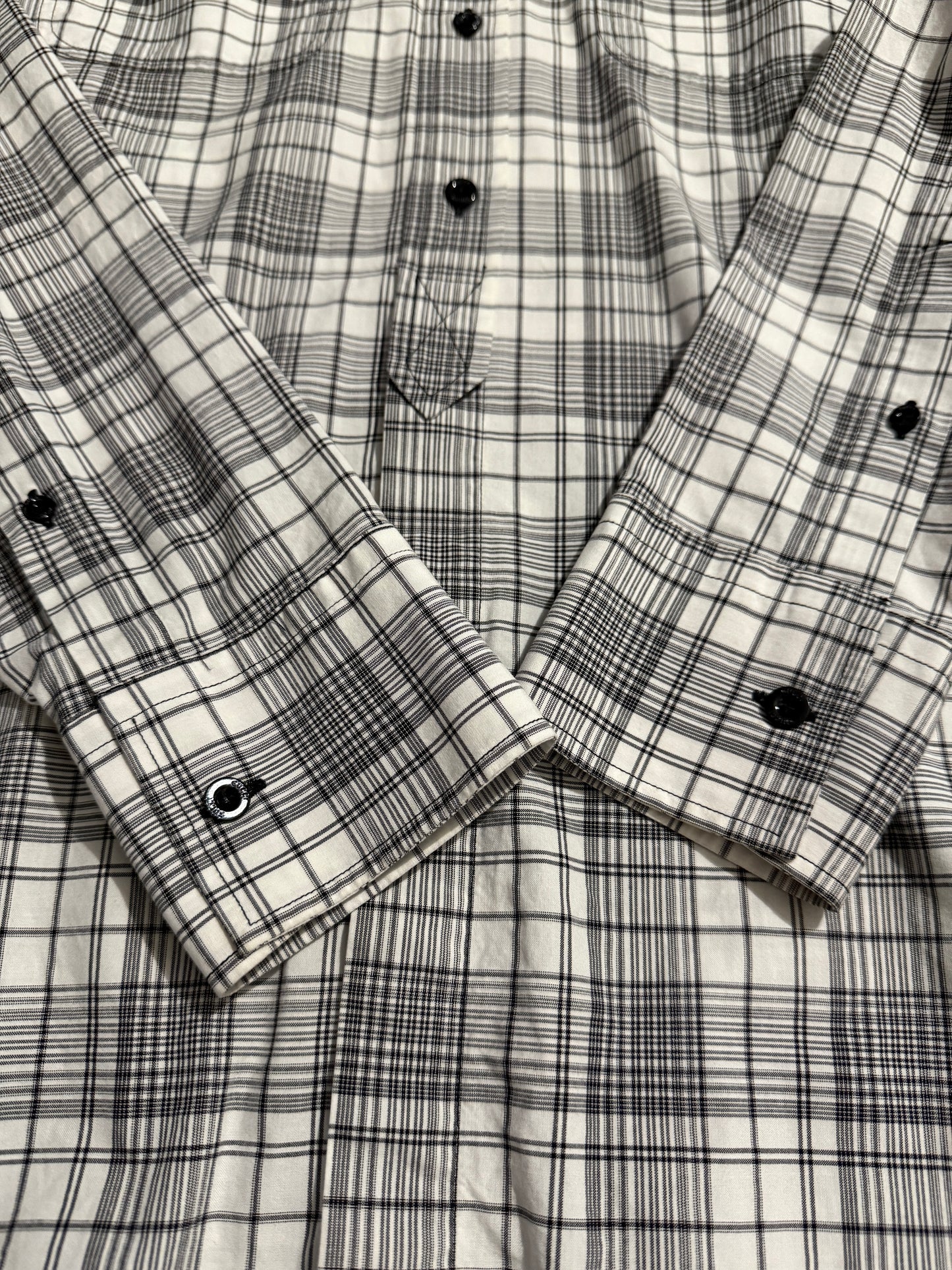 Camicia Gucci quadri glen check - S/M, collo 39