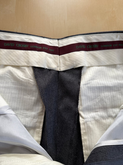 Pantaloni anni ‘80 flanella leggera antracite - tg. 46/48