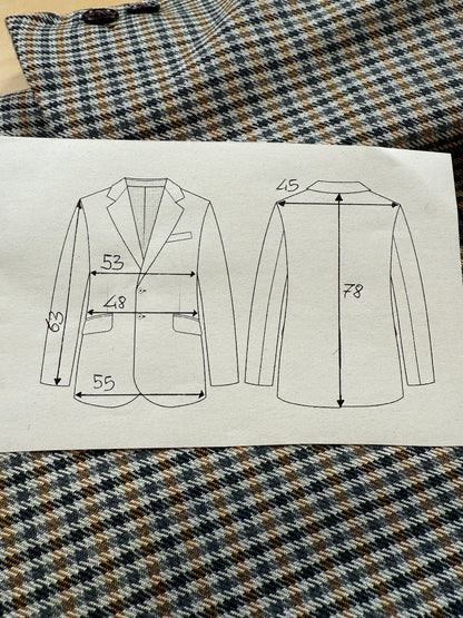 Giacca D’Avenza anni ‘80 check lana cashmere e seta - tg. 48