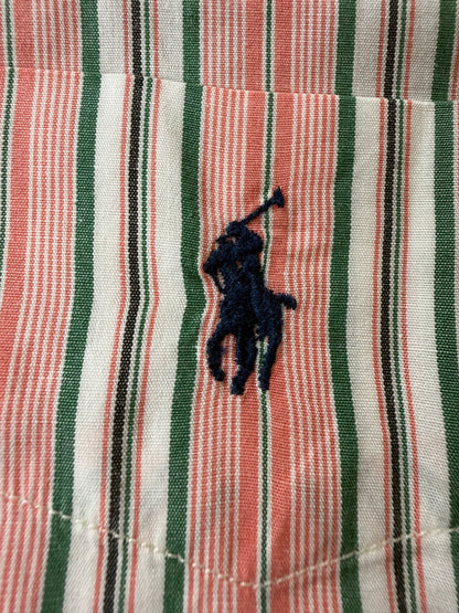 Camicia Ralph Lauren righe rosa verdi -  L collo 42