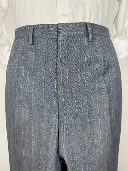 Completo anni ‘60 in grisaglia blu spinato - tg. 48