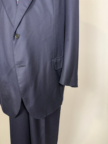Completo sartoriale anni ‘80 flanella lana e cashmere - tg. 62