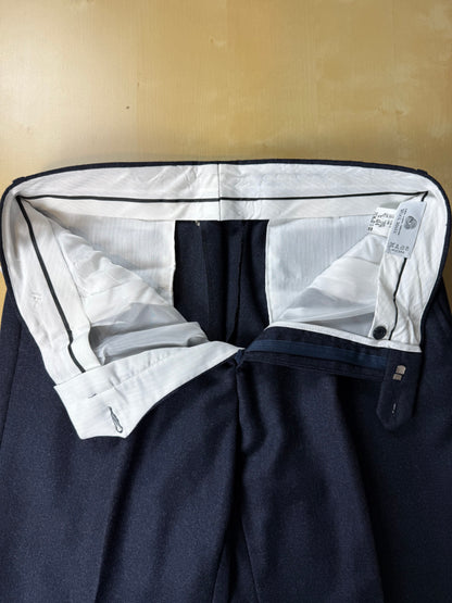 Pantaloni flanella blu notte anni '90 (NOS) - tg. 50