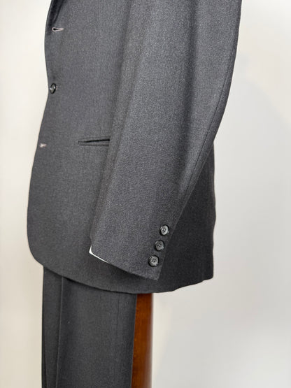 Completo anni ‘50/‘60 flanella antracite - tg. 46