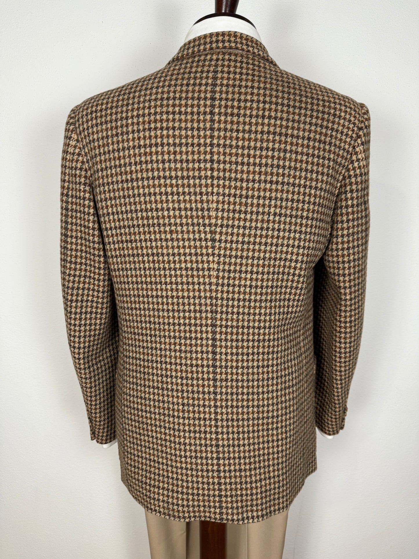Giacca Yves Saint Laurent anni ‘70 in tweed pied-de-poule - tg. 48
