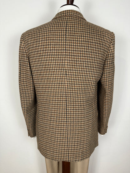 Giacca Yves Saint Laurent anni ‘70 in tweed pied-de-poule - tg. 48