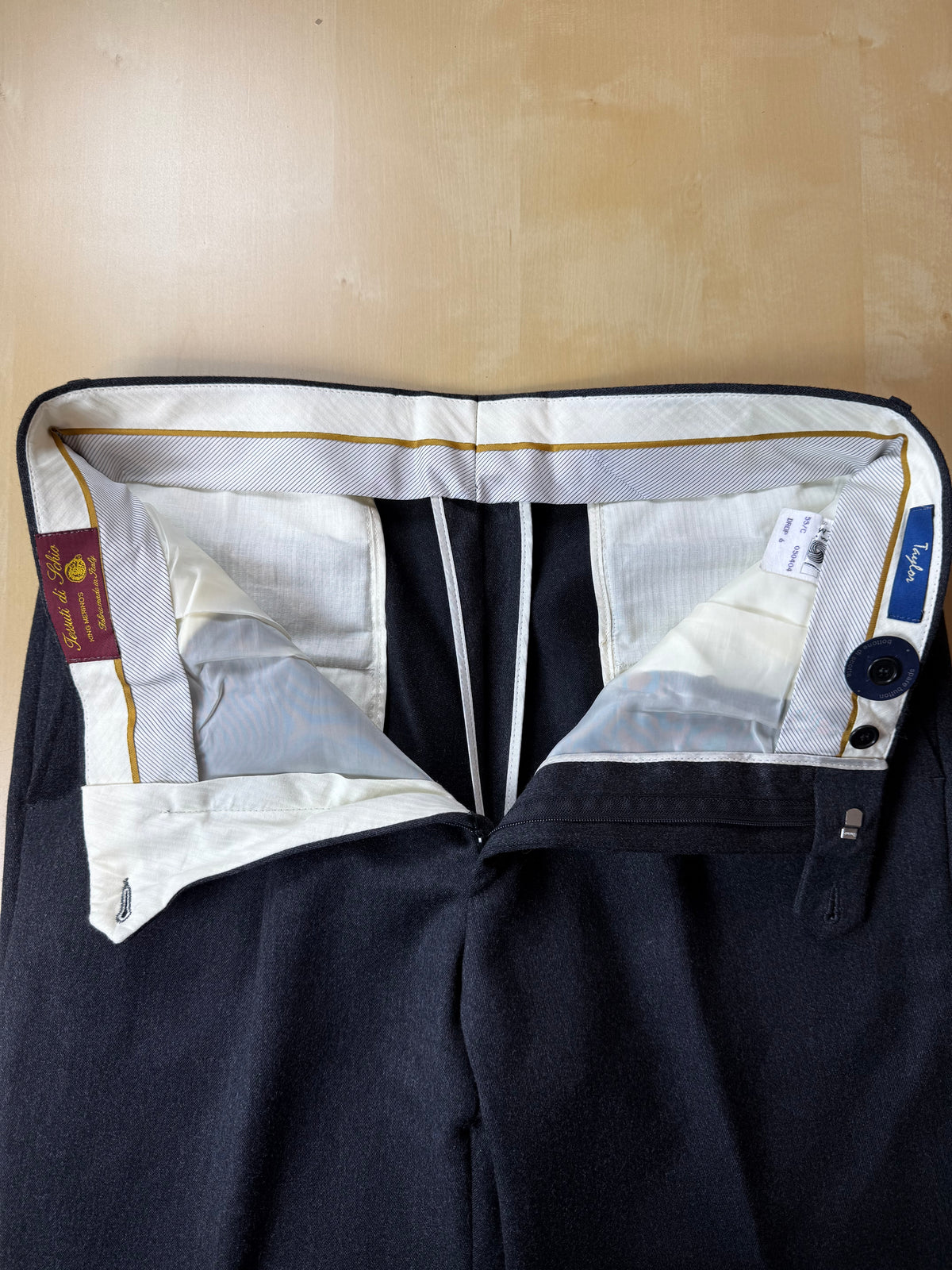 Pantaloni flanella grigio antracite anni '90 - tg. 50