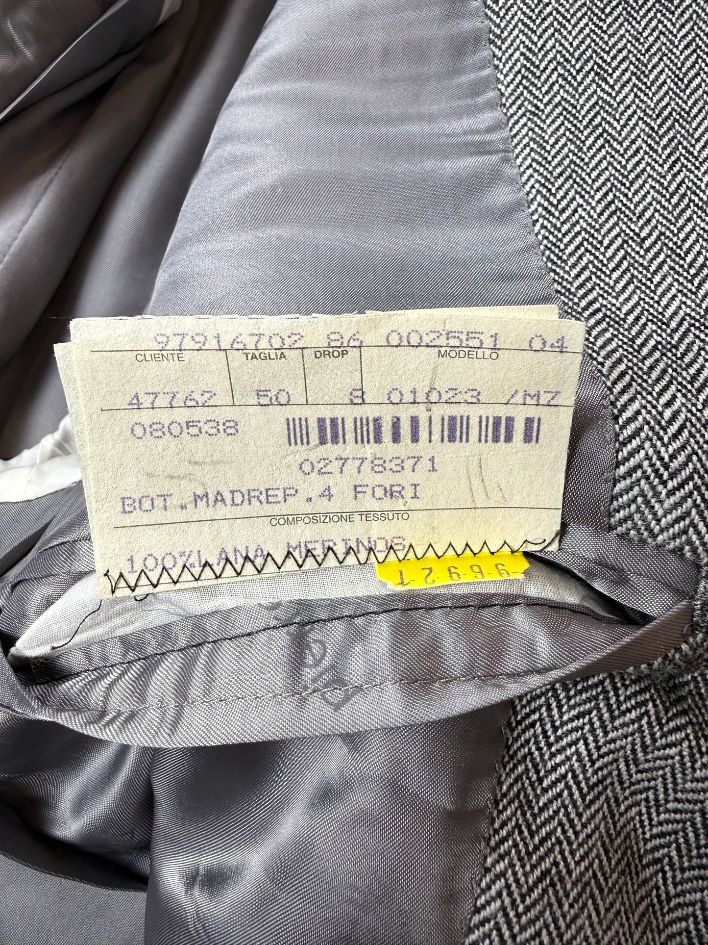 Giacca Pierre Cardin anni ‘90 spigato grigio - tg. 50