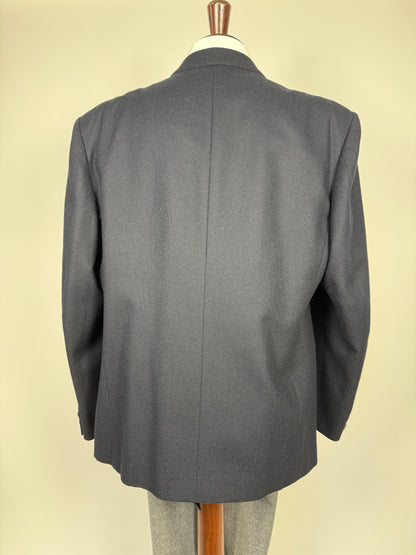 Blazer anni ‘70/‘80 flanella blu Marzotto - tg. 56/58