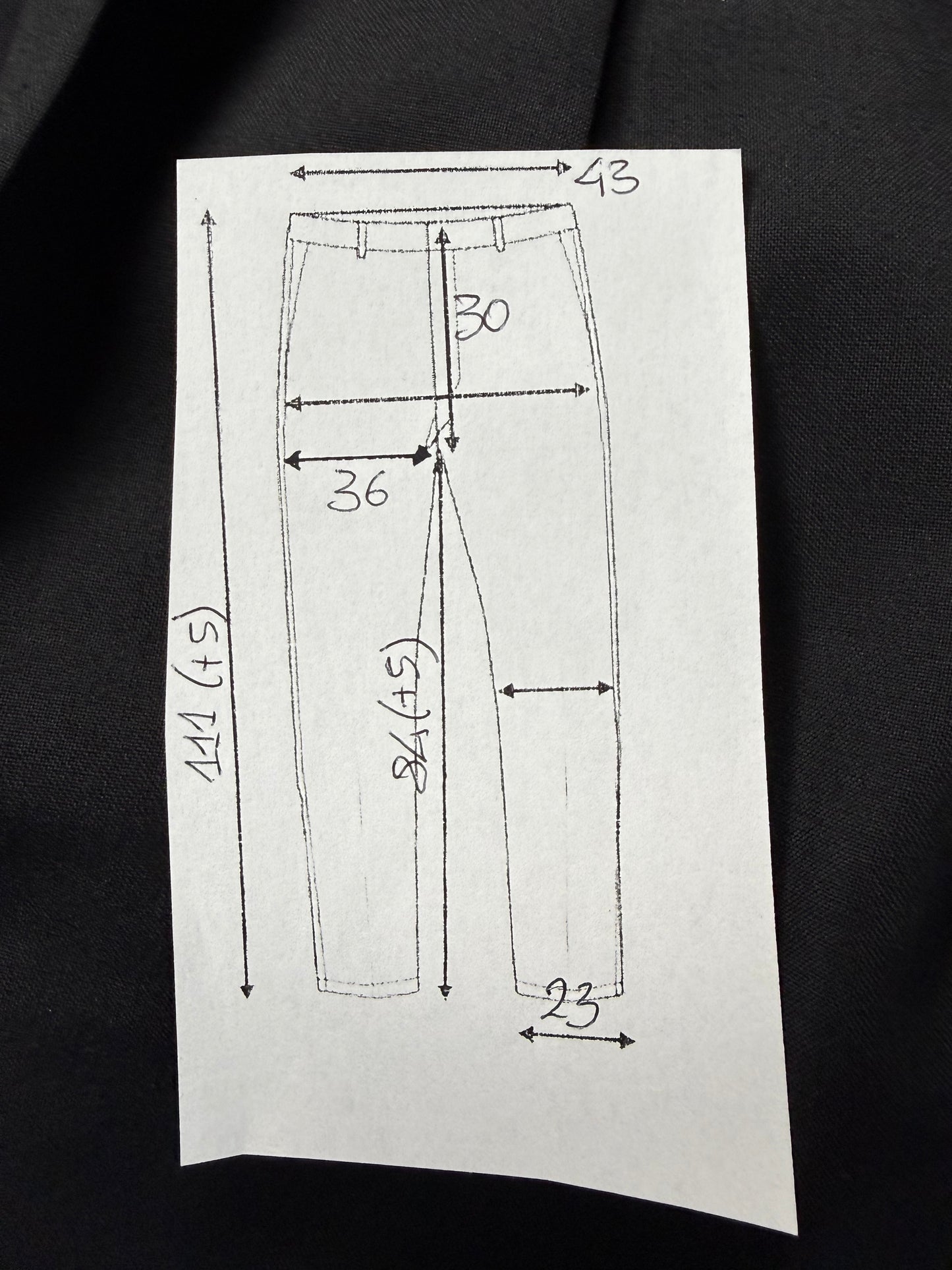 Pantaloni fresco lana blu notte - tg. 48/50