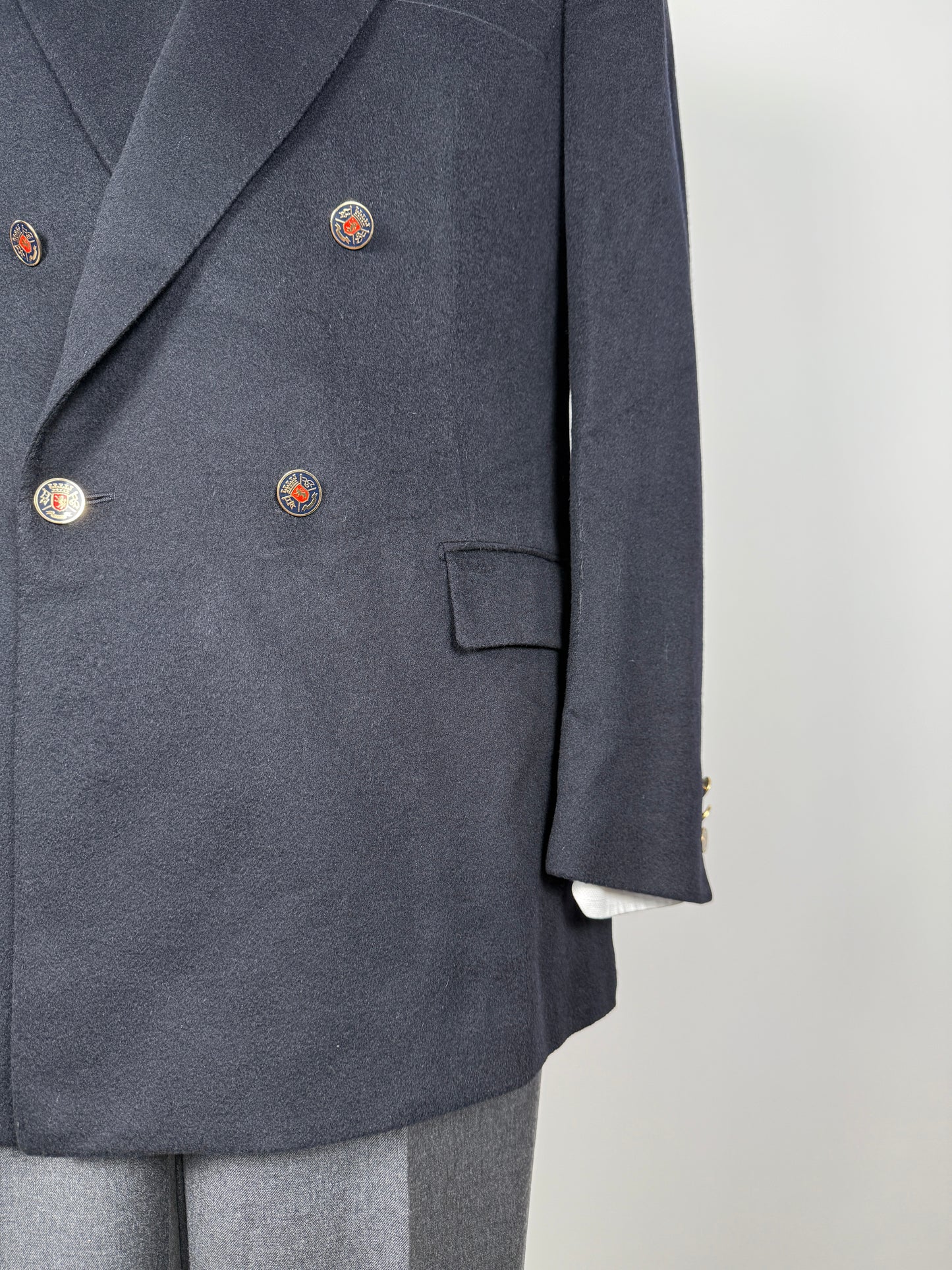 Blazer Belvest anni ‘80 doppiopetto cashmere e lana - tg. 50/52