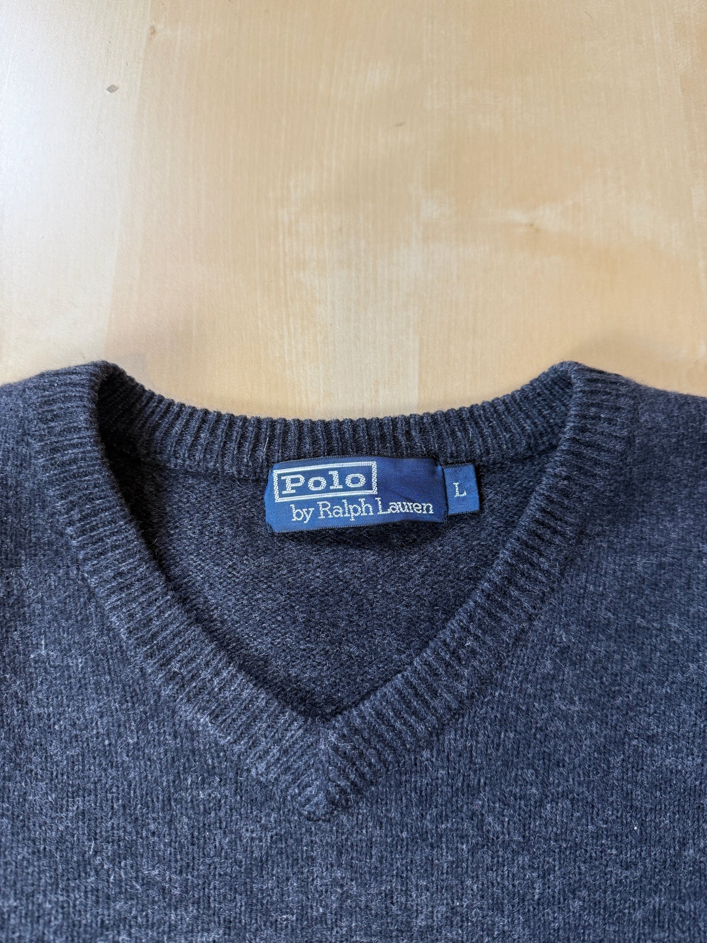 Pullover Ralph Lauren pura lana antracite - L