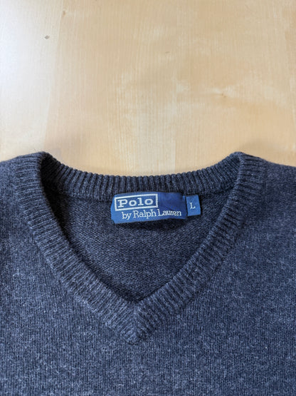 Pullover Ralph Lauren pura lana antracite - L