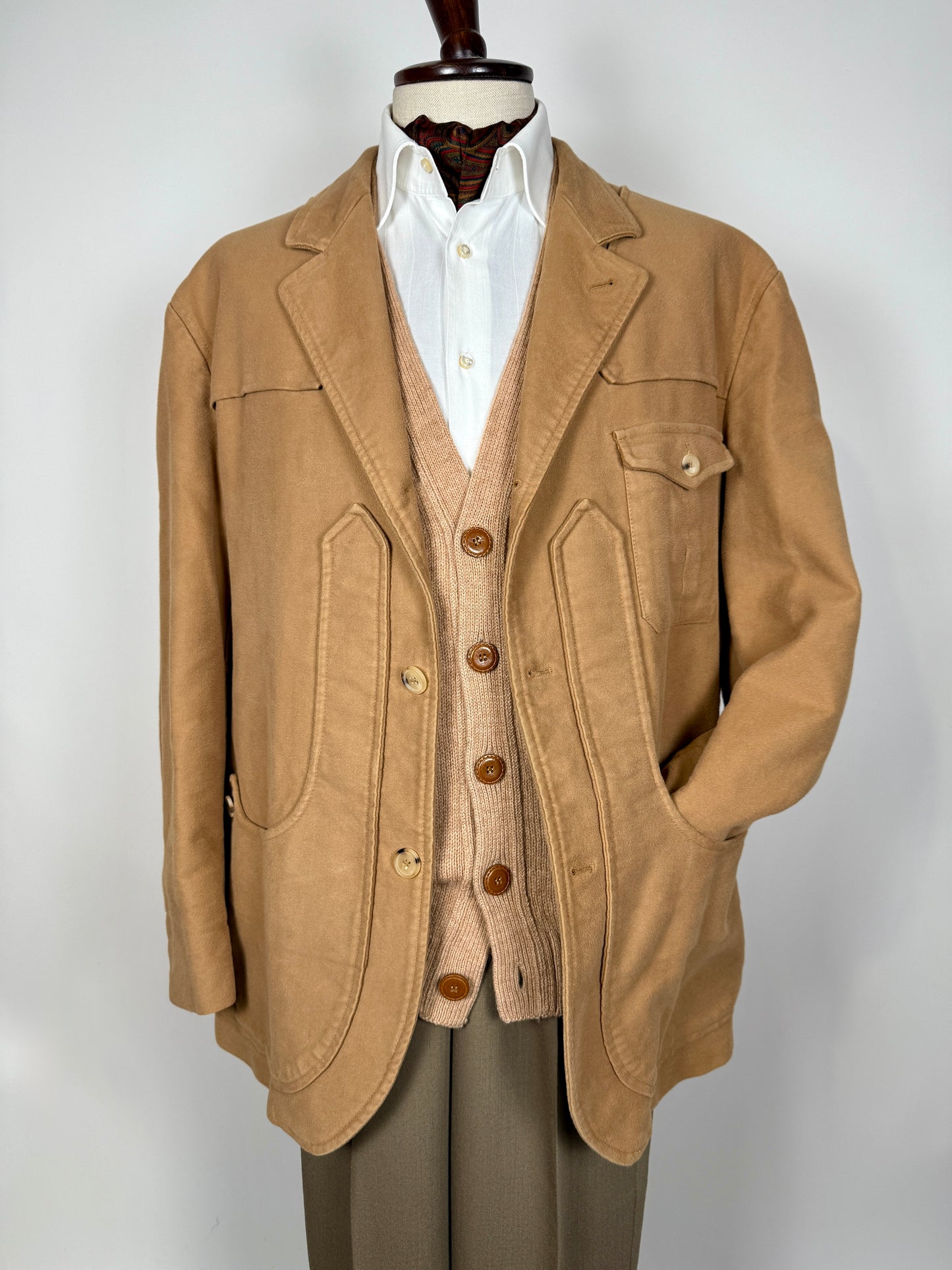 Giacca maremmana Capalbio in fustagno senape - tg. 56