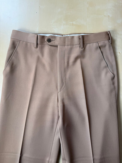 Completo 3 pezzi anni ‘70 twill pettinato beige - tg. 44