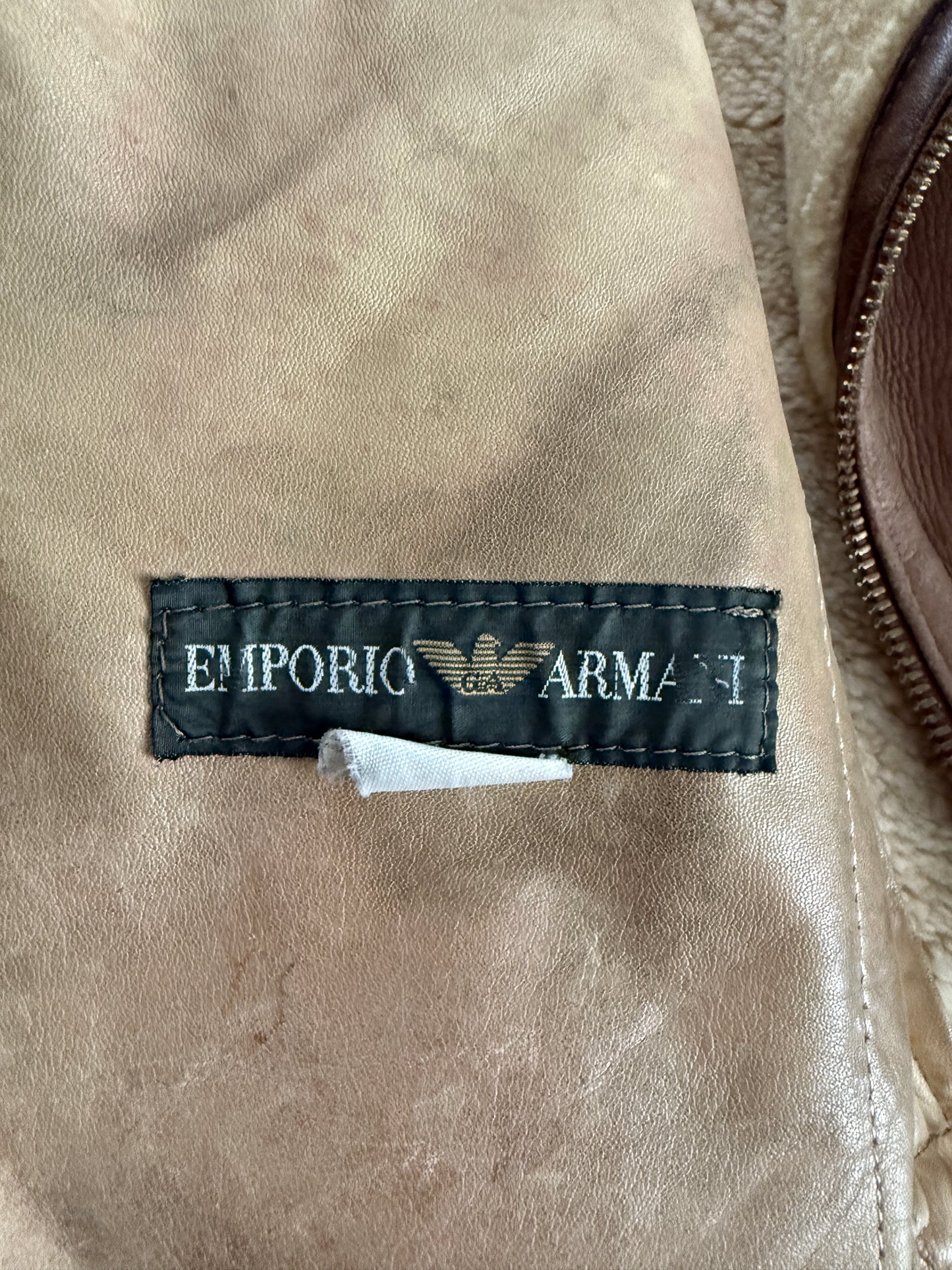 Chiodo in shearling Emporio Armani anni ‘80 - M