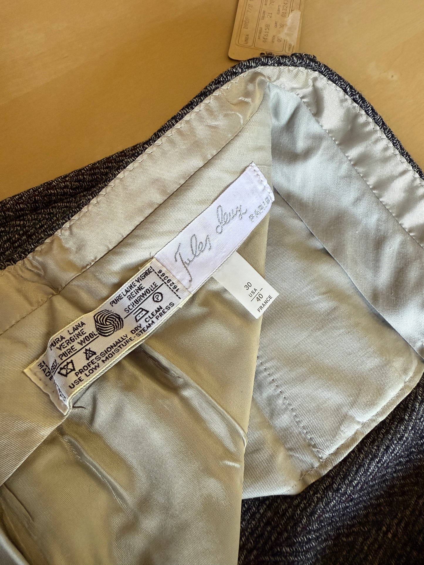 Pantalone in tweed spinato anni ‘80 (NOS) - tg. 46