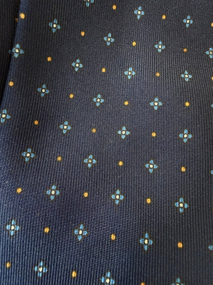 Cravatta Marinella blu micro fantasia