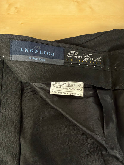 Pantaloni fresco lana grigio antracite anni '90 (NOS) - tg. 56/58