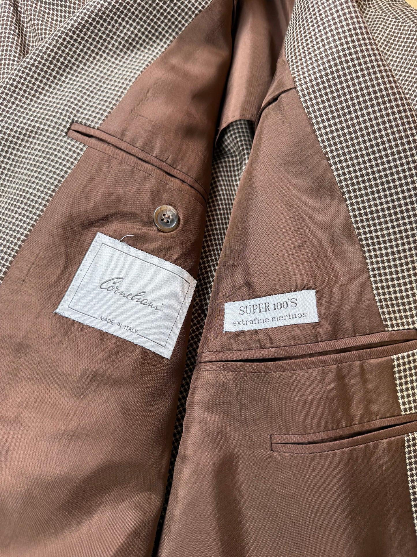 Giacca Corneliani flanella pettinata quadri - tg. 48