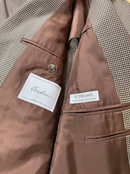 Giacca Corneliani flanella pettinata quadri - tg. 48