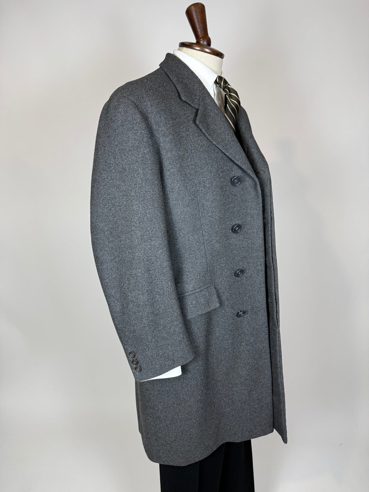 Cappotto sartoriale grigio anni '60 - tg. 46-48