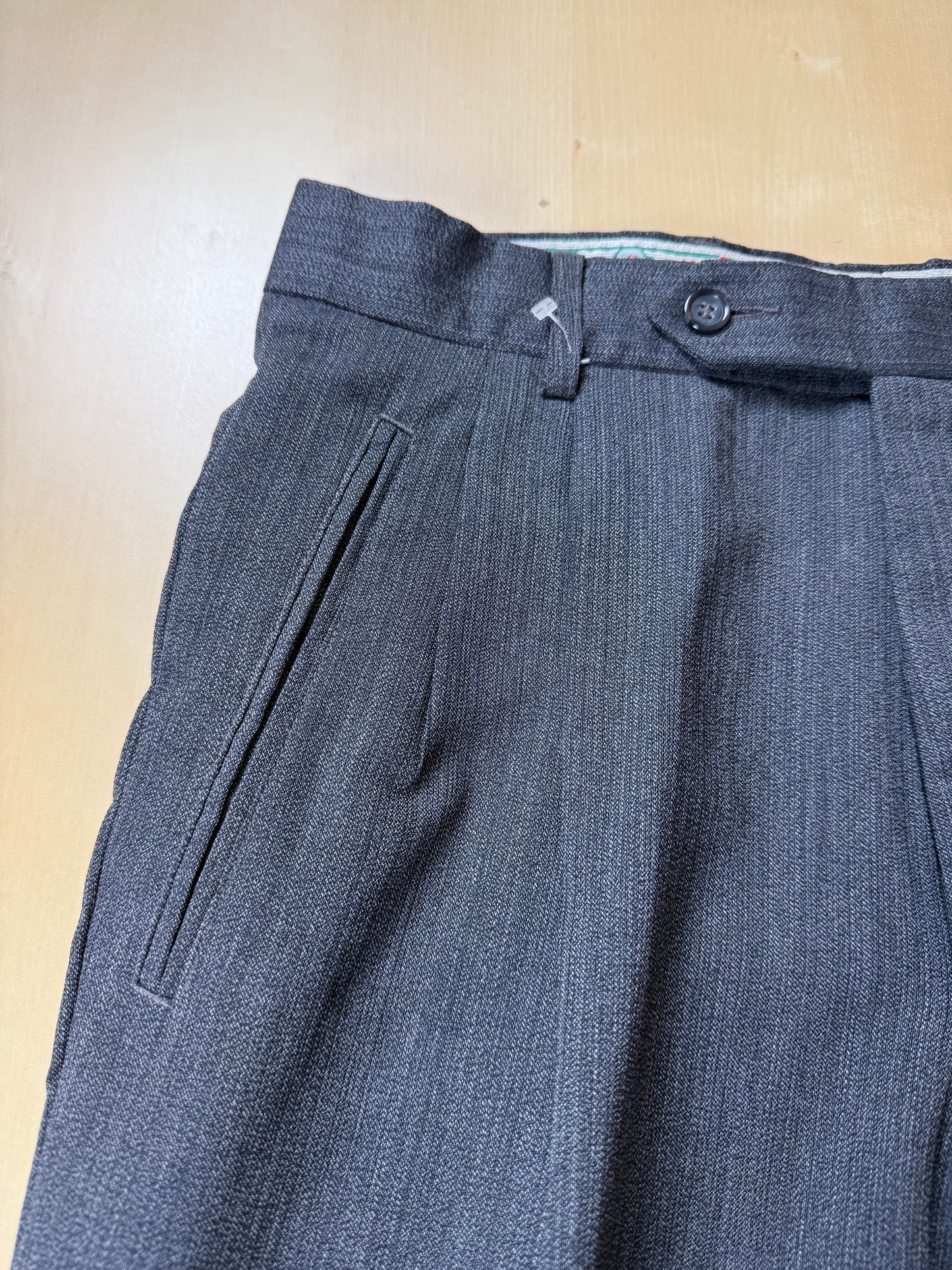 Pantaloni fresco lana grigio anni '80 (NOS) - tg. 46