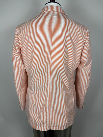 Giacca Tagliatore in seersucker rosso - tg. 50