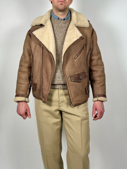 Chiodo in shearling Emporio Armani anni ‘80 - M