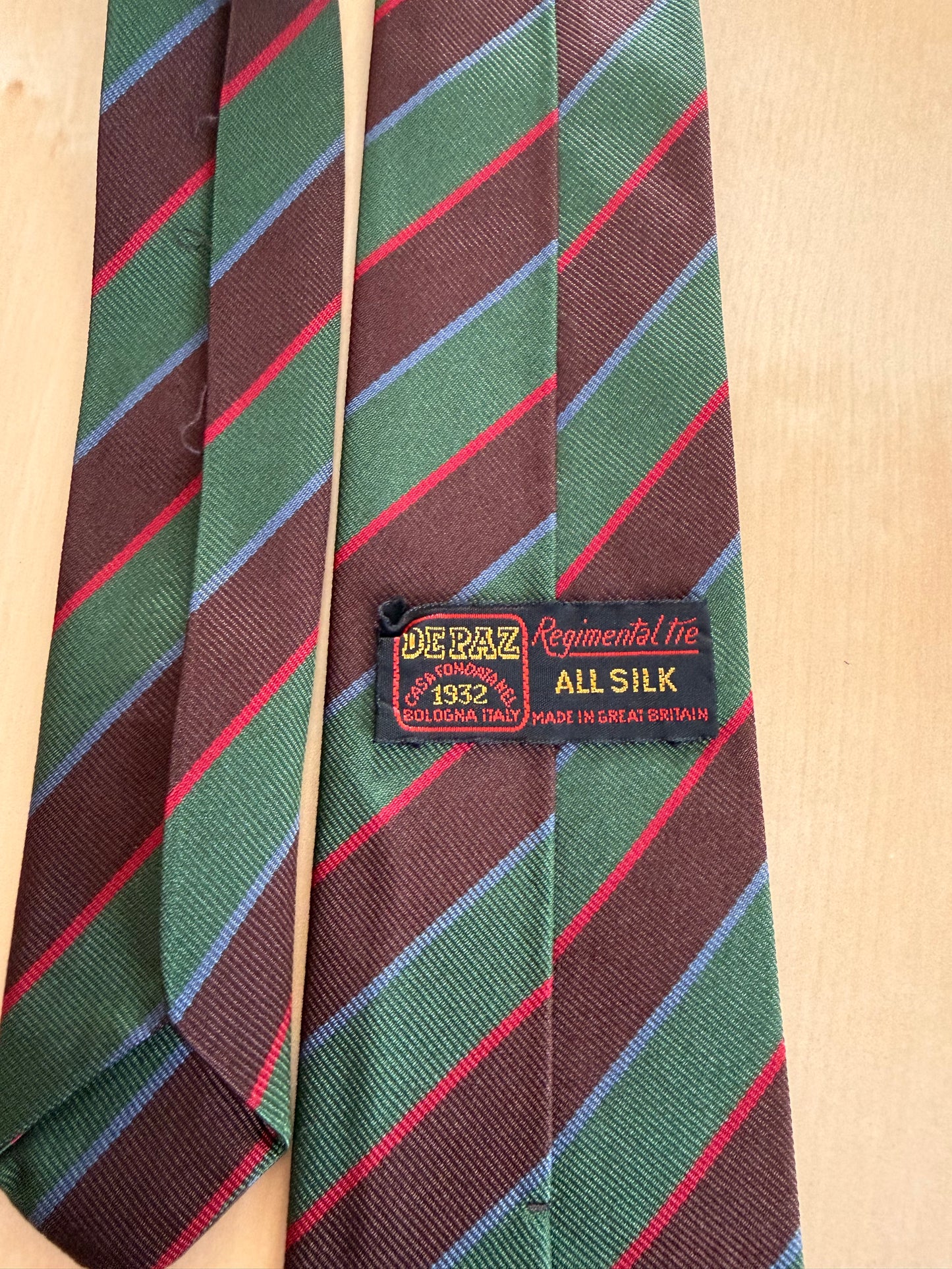 Cravatta De Paz regimental vintage