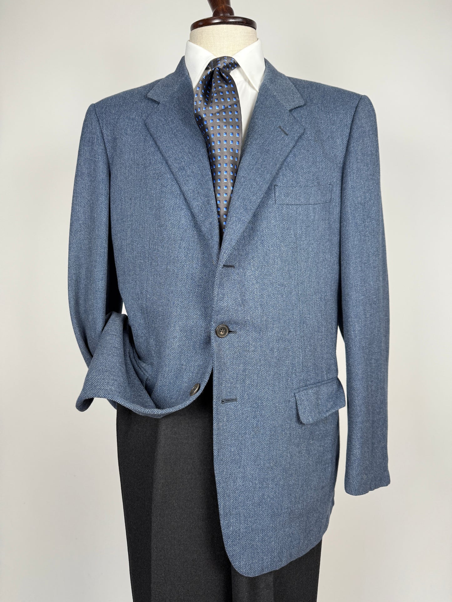 Giacca Burberrys in lana e cashmere blu - tg. 52