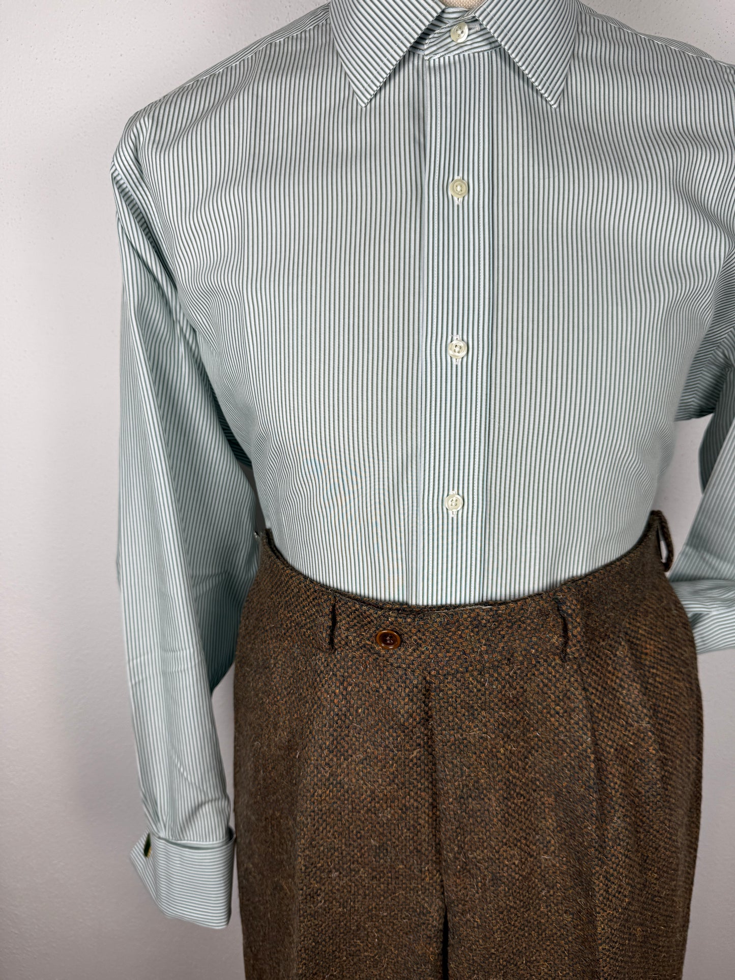 Camicia Brooks Brothers a righe con polsini da gemelli - tg. L collo 16 (42)