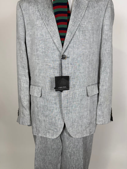 Completo in lino grigio chiaro (nuovo) - tg. 54/56