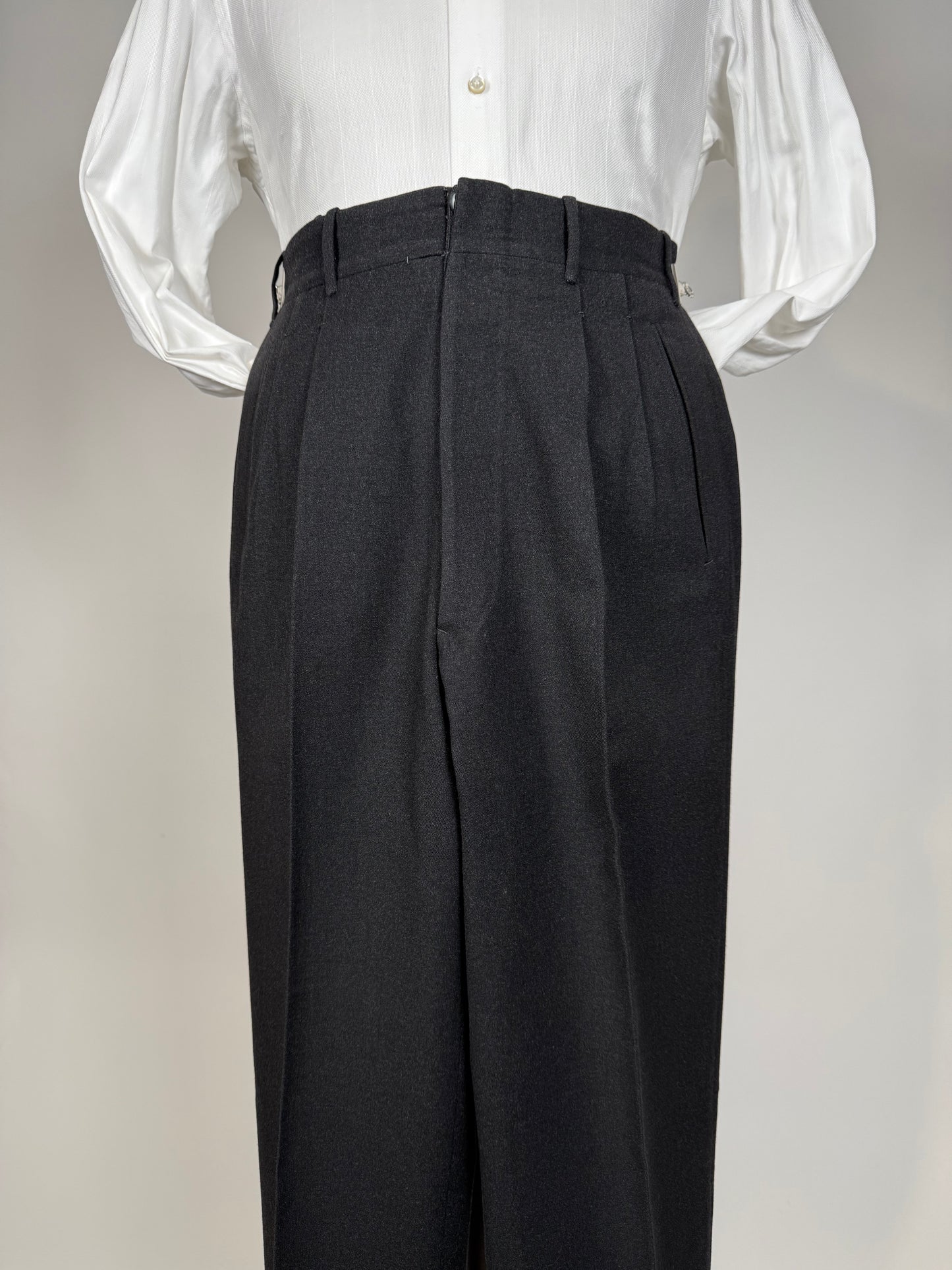 Completo anni ‘50/‘60 flanella antracite - tg. 46