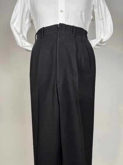 Completo anni ‘50/‘60 flanella antracite - tg. 46