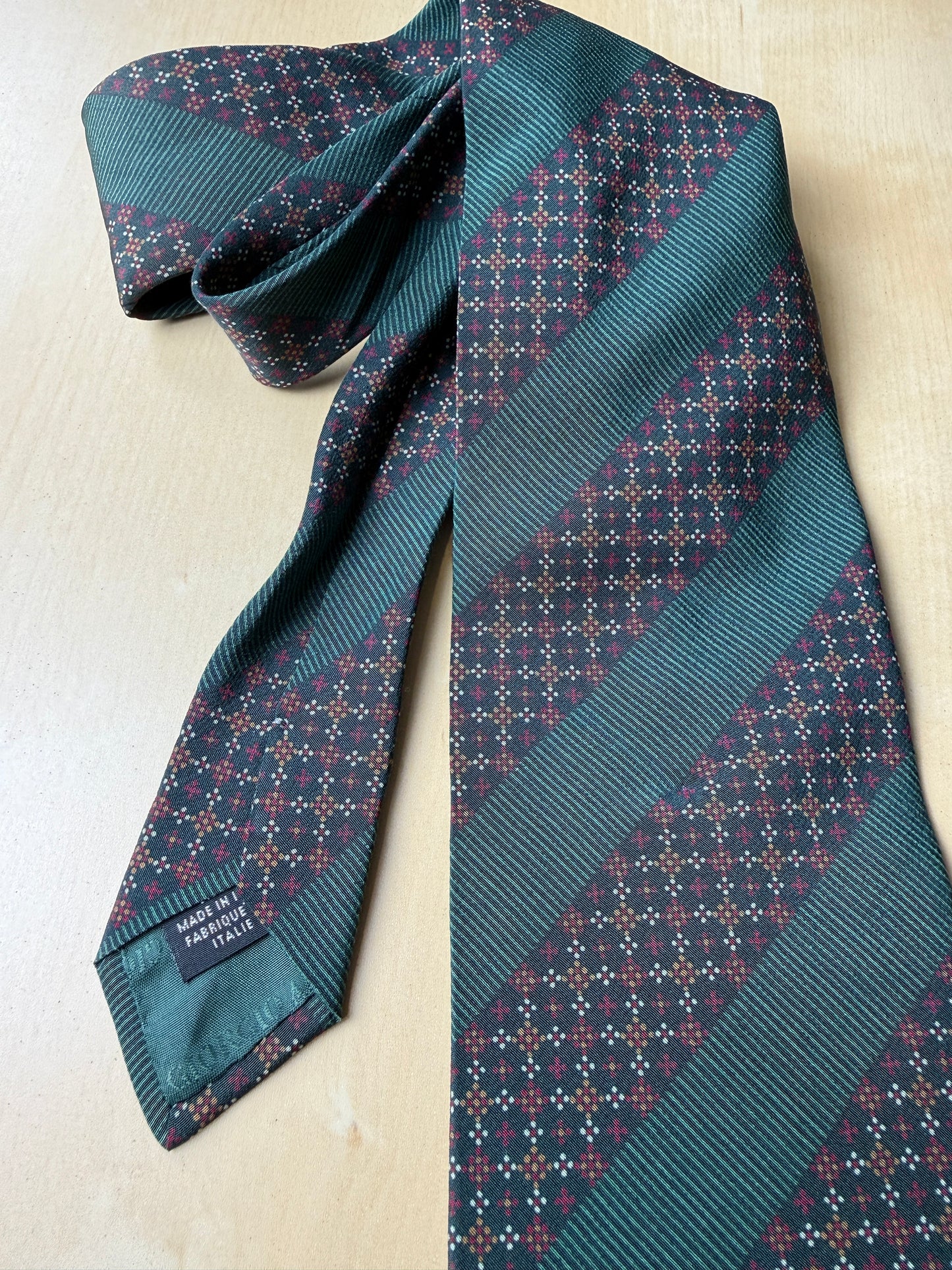 Cravatta Armani righe regimental verde