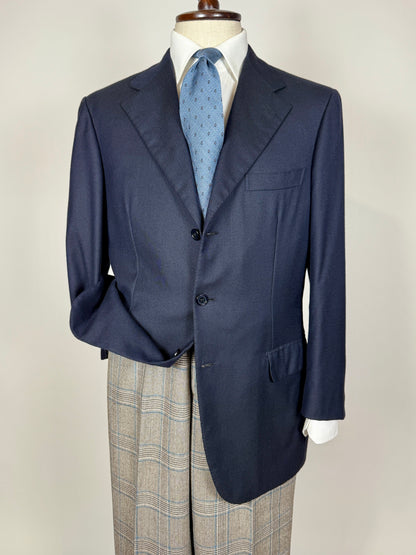 Giacca Brioni flanella lana e cashmere blu - tg. 50