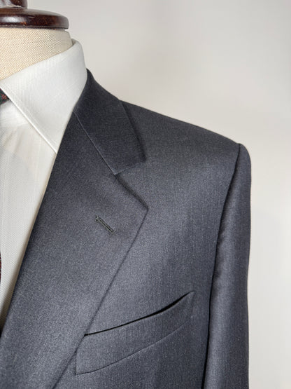 Completo Corneliani anni ‘90 flanella antracite - tg. 50/52